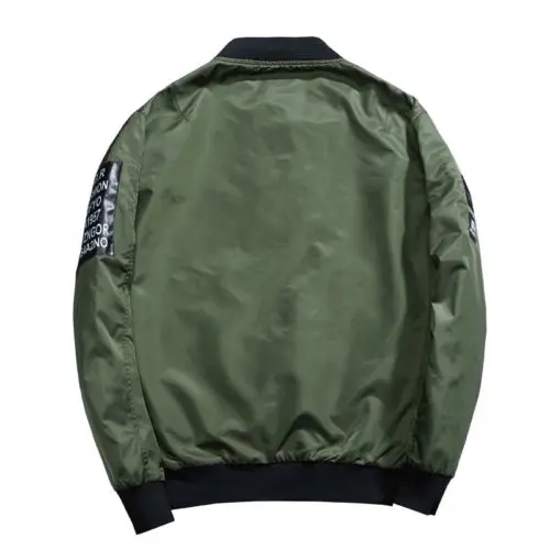 Осенне-зимняя мужская повседневная куртка на молнии джемпер для пилота