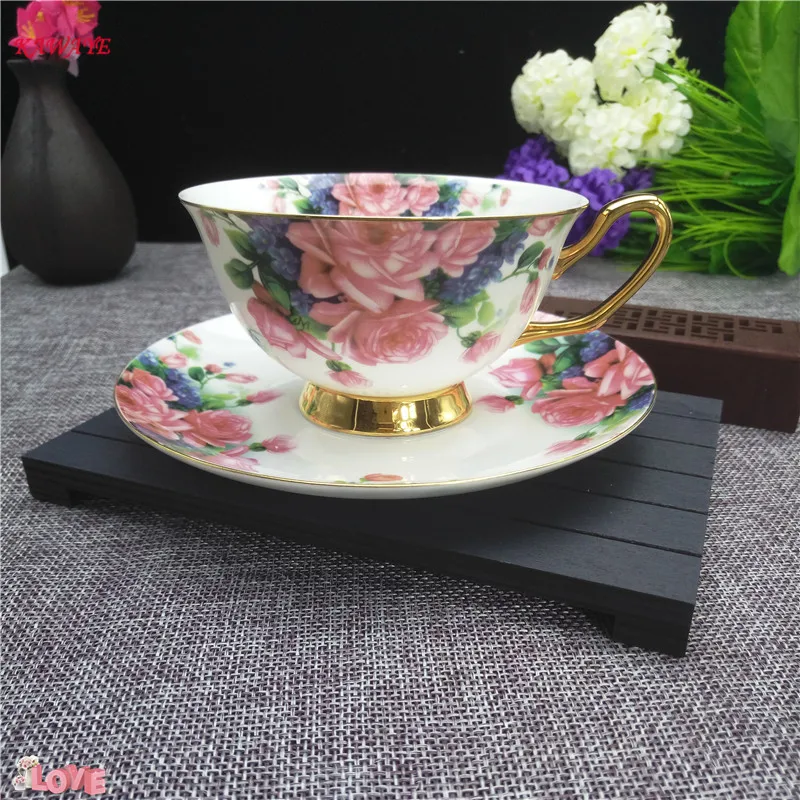 1 шт. европейский благородный костяной фарфор кофейная чашка блюдце ложка в