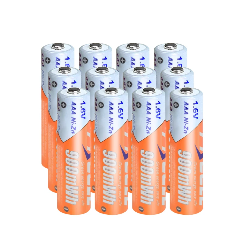 

12PCS PKCELL AAA 900mwh 1.6V Ni-Zn Rechargeable Battery 3A Batteries For 4WD speed RC car toys, digital cameras