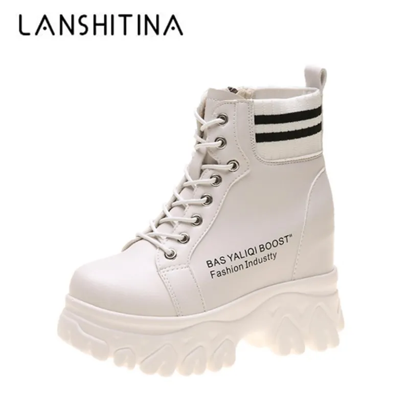 2020 зимние кожаные ботинки бархатные теплые меховые кроссовки женские ботильоны