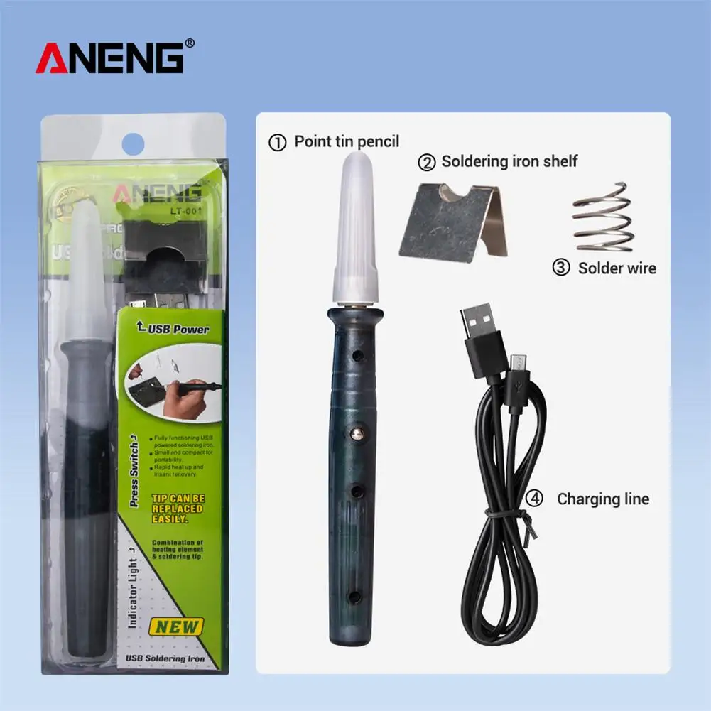 LT002 USB Регулируемый температурный Электрический паяльник 5 В DC/8 Вт сварочная наладочная станция для пайки тепловой карандаш ремонтные инструменты паяльн