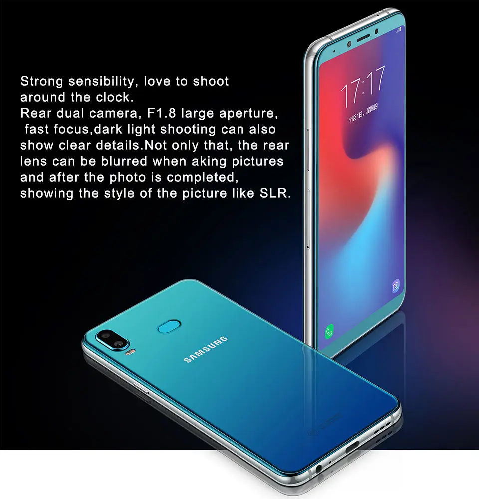 Samsung Galaxy A6s G6200 6 ГБ 64 Гб 6," FHD+ 6 Гб ram 64 Гб rom Восьмиядерный мобильный телефон Snapdragon 660 3300 мАч Android
