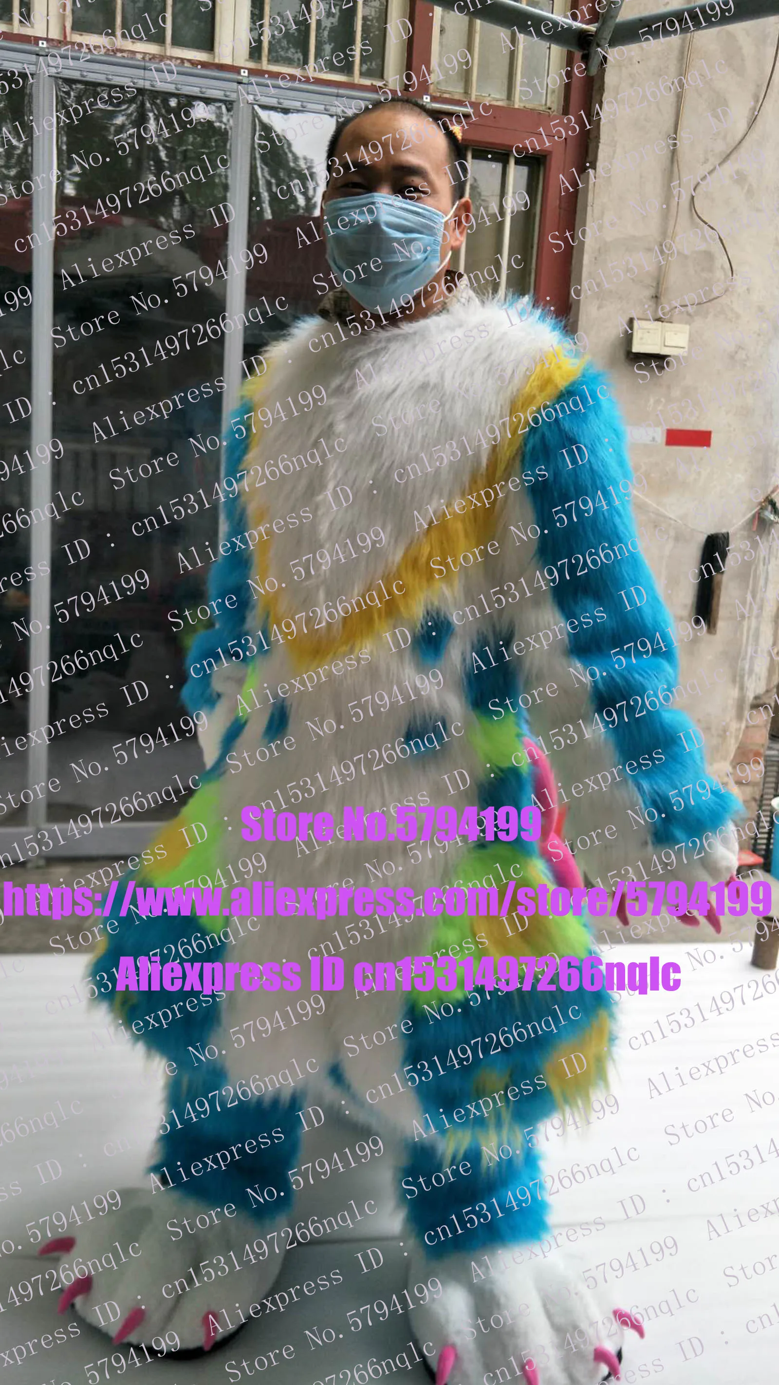 Digitigrade ножки хаски собака лиса волк Fursuit костюм Взрослый мультяшный персонаж