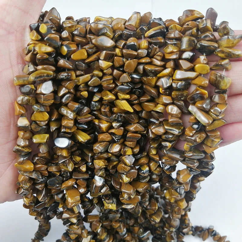 YHBZRET натуральный желтый тигровый глаз камень неправильной формы гравий бусины