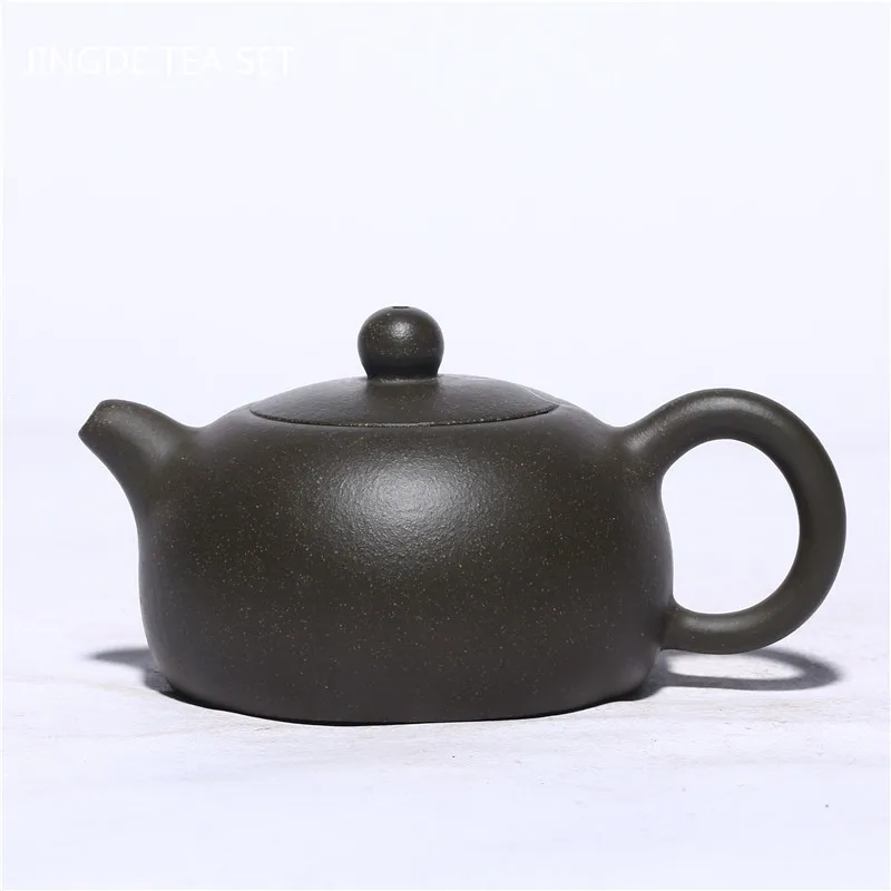 

Yixing Authentic Tea Pot Handmade Purple Clay Teapot Beauty Kettle Raw Ore Green Bean Mud Teaware Chinese Tea Ceremony Gift 90ml