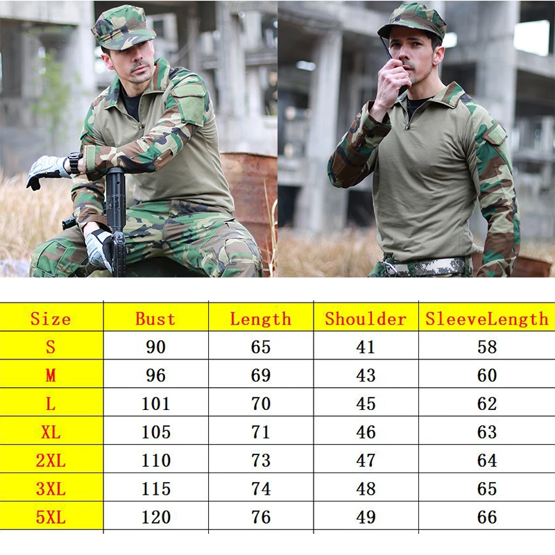 Уличная камуфляжная форма Тактическая Военная одежда армейские боевые Футболки