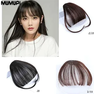 MUMUPI 2019 милая девушка, Модный популярный Невидимый натуральный реалистичный парик, Воздушная челка, синтетические волосы