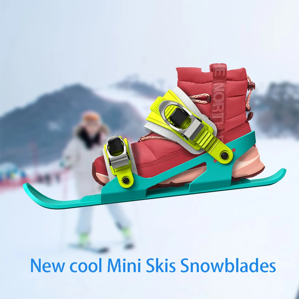 Children's snow shoes Mini Ski Skates Adjustable straps Skiboard Suitable for children from 3 to 17 years old Cool colorful | Спорт и