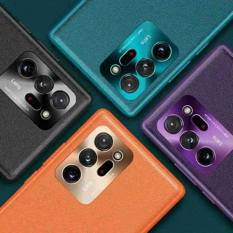 

For Samsung Galaxy Note 20 S20lite Suitable For Samsung Phone Shockproof Luxury Back S20 Fe Leather Cover Case Soft Origina P6I3