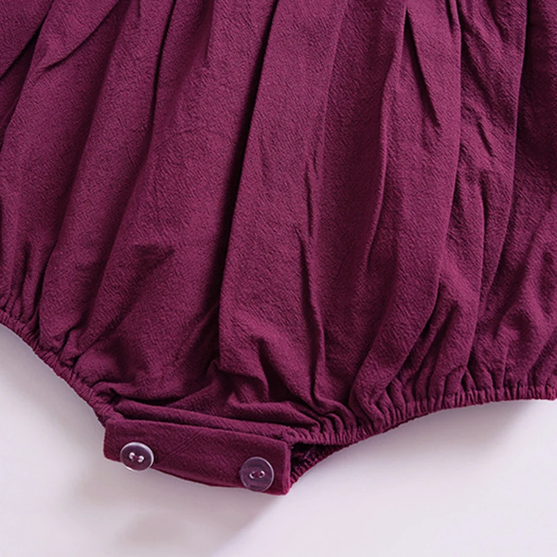 Весенне осенняя одежда для малышей от 0 до 24 месяцев комбинезон в горошек