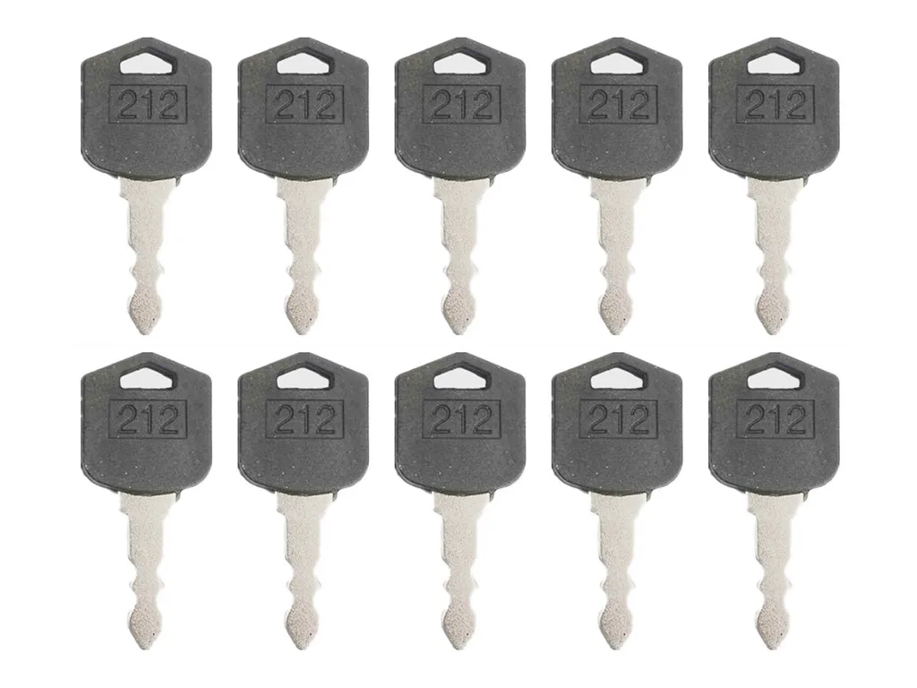 10pc Key Fits for Doosan for Daewoo Forklift Skid Steer 212 D554212