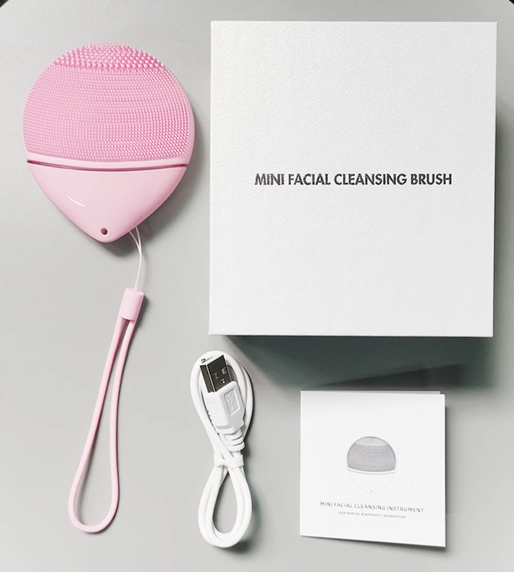 Щетка для очищения лица звуковой массажер Электрический силиконовый