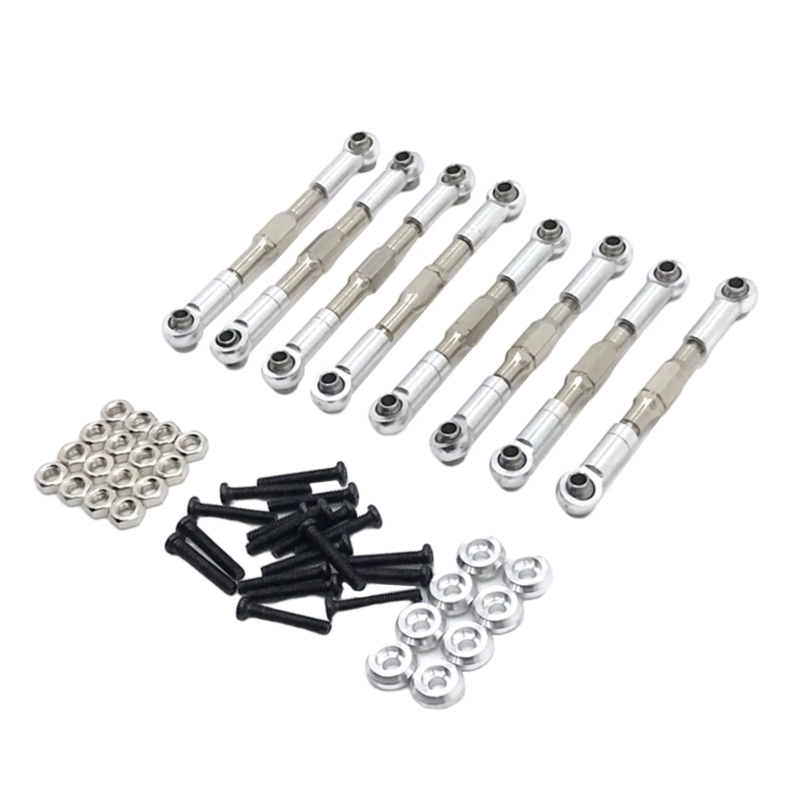 

8pcs 1/16 Metal Rod Link Linkage with Bearing for WPL JJRC Crawler Car Accs