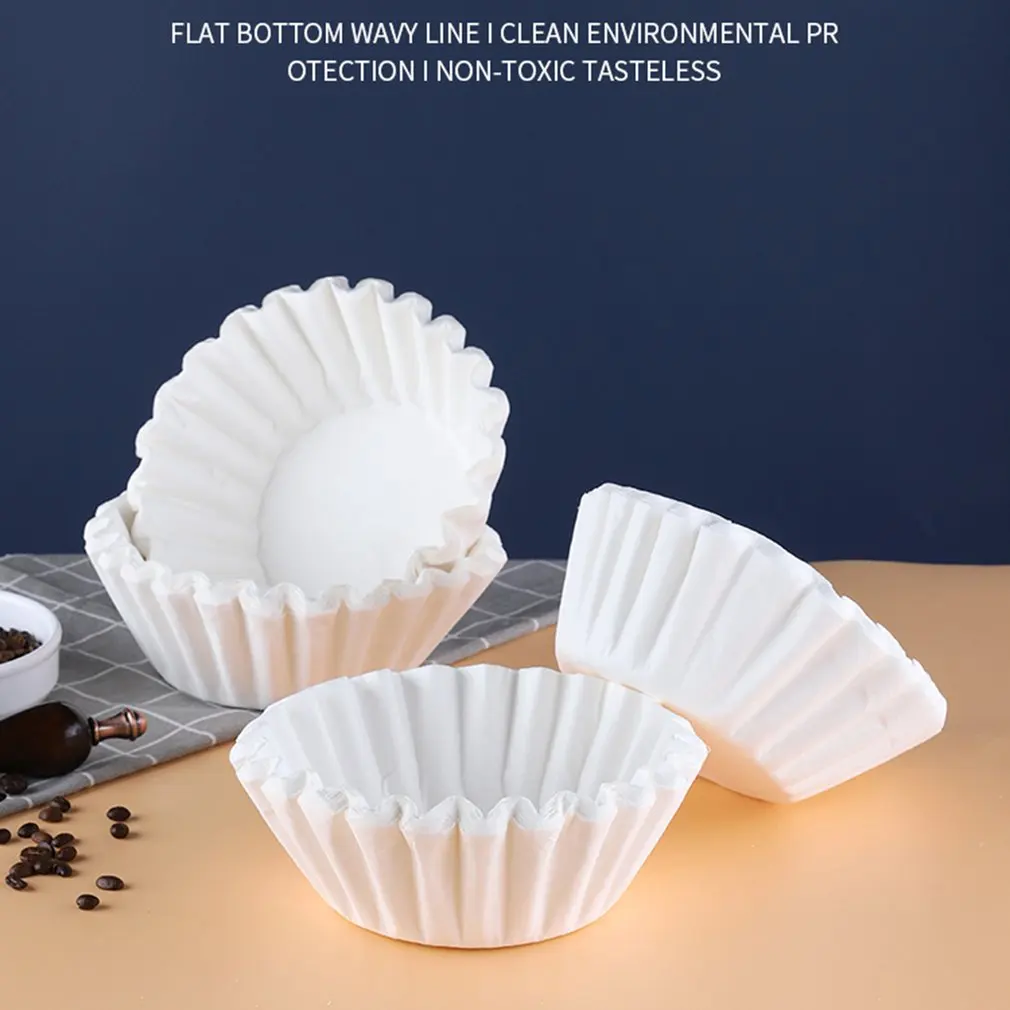 Белая корзина для кофе фильтрующие пакеты бумажный фильтр кофемашин бумажная