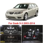 13 шт. белый Canbus без ошибок Светодиодный Чтение Карты купольсветильник интерьер комплект для Saab 9-3 2003-2014 лампа номерного знака автомобильные аксессуары