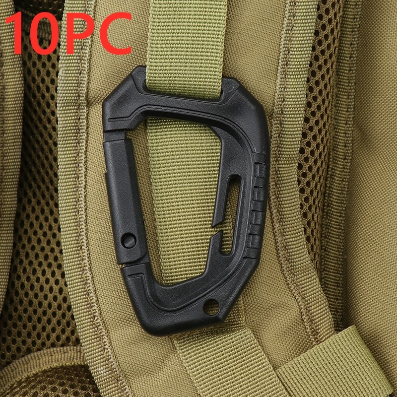 

Outdoor Backpack Strap Clasp Quick Draw Carabiner Camp Water Bottle Hanger Tactical Hook Carabiner Travel Kit Camping Equipment