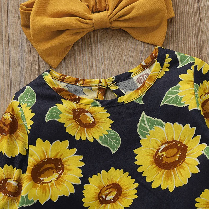 3 предмета одежда принцессы для девочек милая блузка с цветочным рисунком и