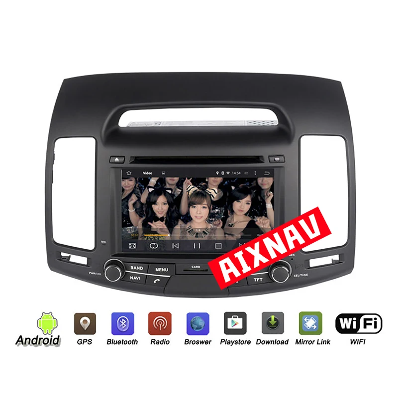 Сенсорный экран Bluetooth Камера заднего вида Автомобильная навигационная система GPS