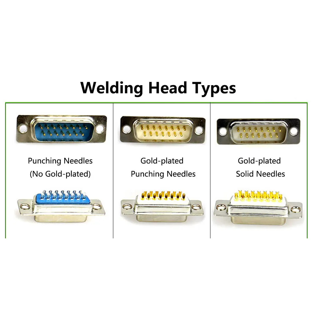 DB15 штепсельная вилка/гнездовая розетка металлический корпус комплект 2 ряда 15 Pin