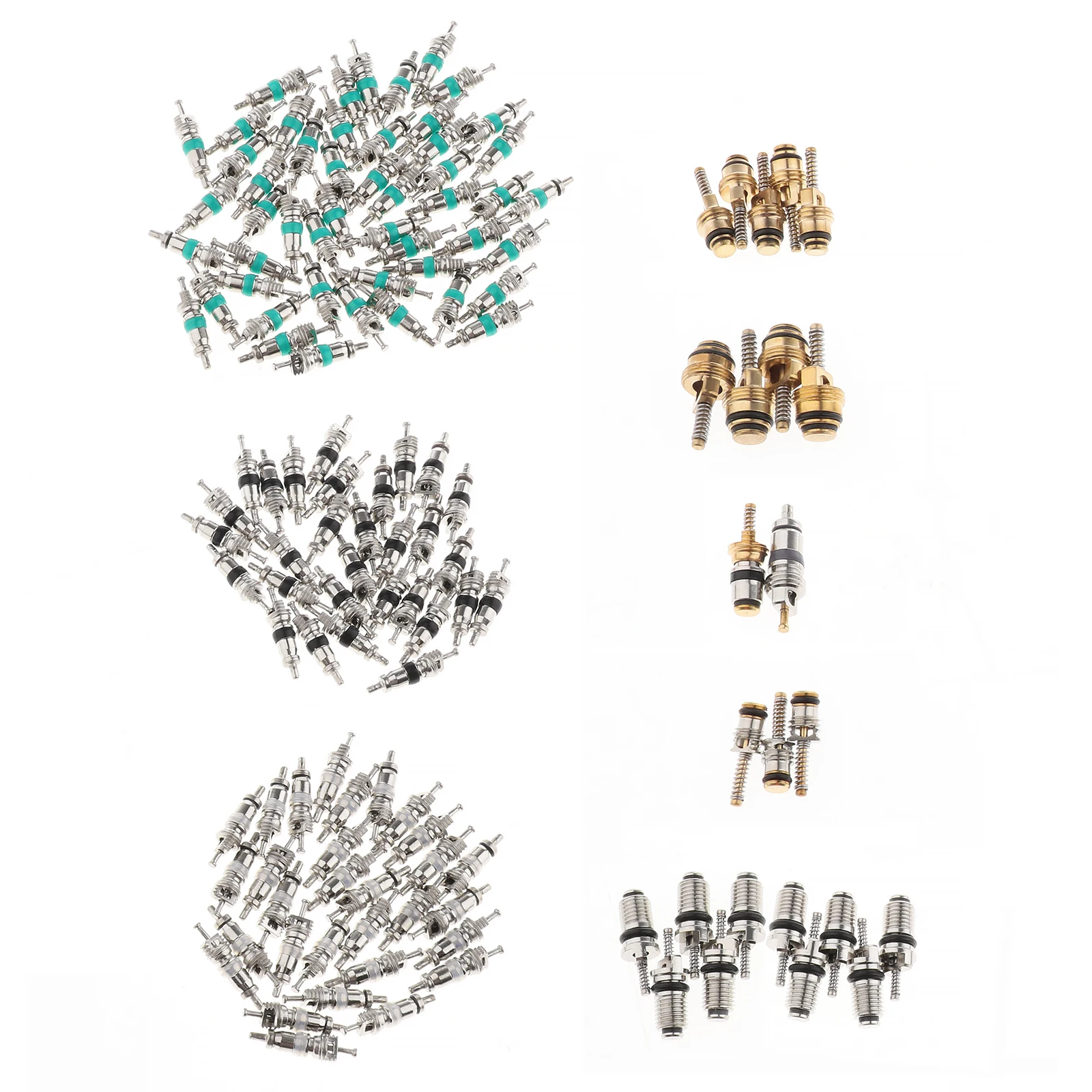 

Сердечники клапана кондиционера A/C + 2-ходовой инструмент для удаления и ремонта, 134 шт.