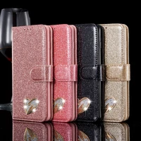Luxury Flip Bling Phone Case For Samsung S20 Ultra S10 Plus Edge Note Glitter Leather Wallet Stand Cover For A50 A70