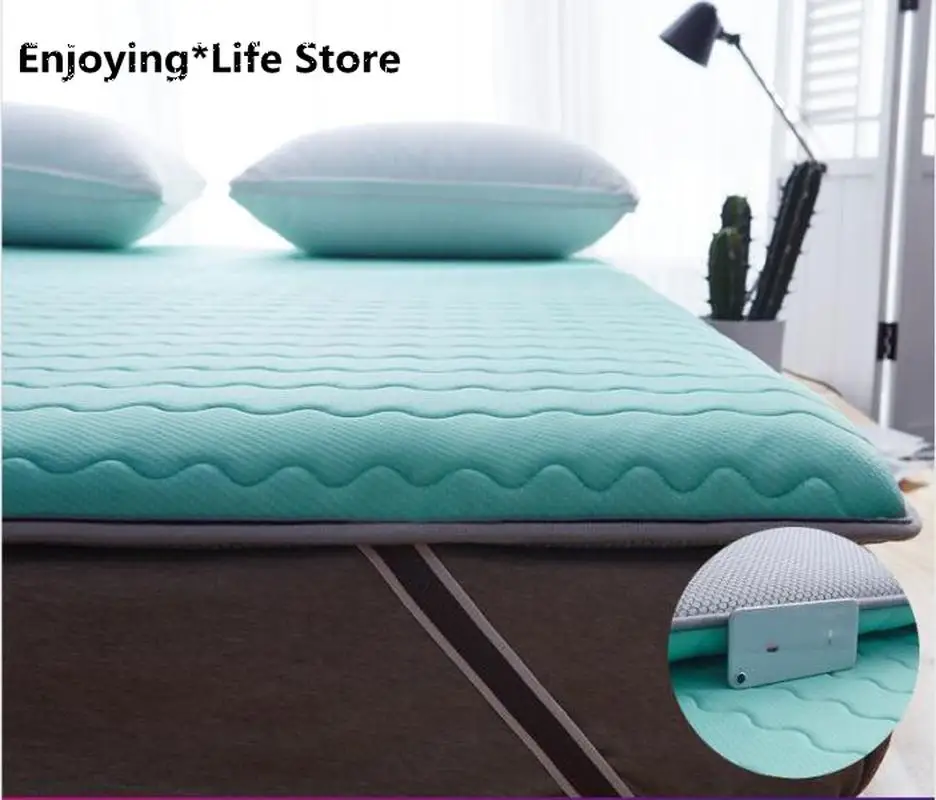 

Латексный матрас, складной матрас из хлопка с эффектом памяти, толщина 6 см/10 см, для двуспальной/полноразмерной кровати, матрас с татами из д...