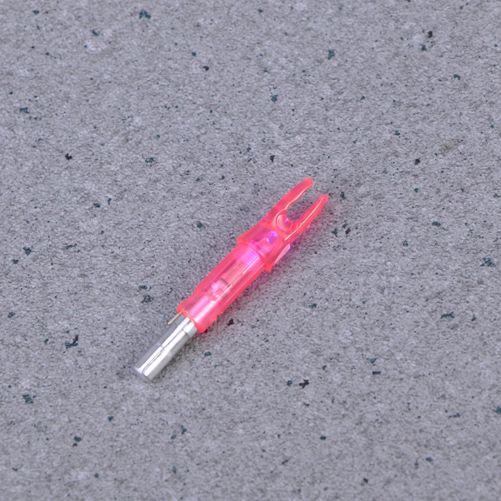 

6pcs Archery LED Lighted Arrow Luminous Arrow Tails Bow Accessories Internal Arrow End Fit 6.2mm Arrow Shaft (Blue)