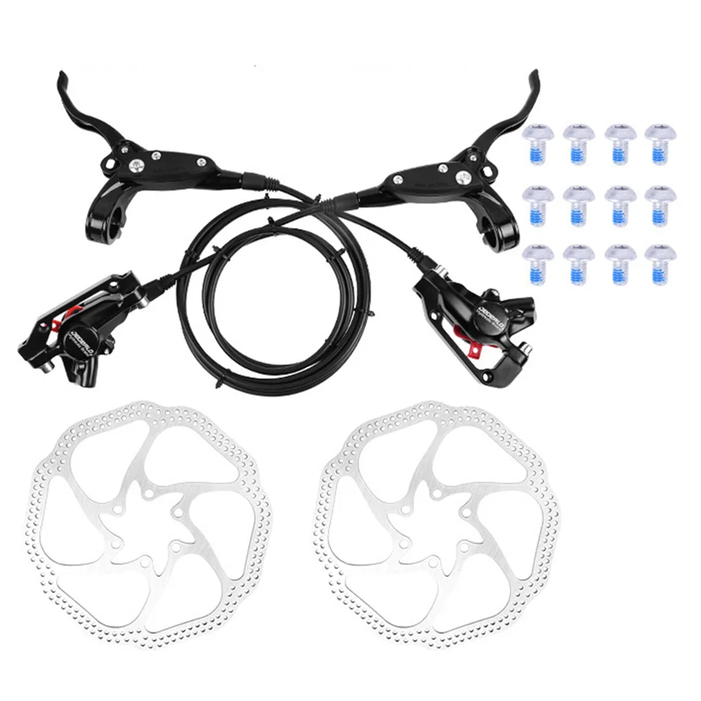 

JEDERLO Hydraulic Oil Disc Brake Set Front/Rear Oil Pressure Braking Kit for MTB Mountain Bike Cycing Accessories Bicycle Parts