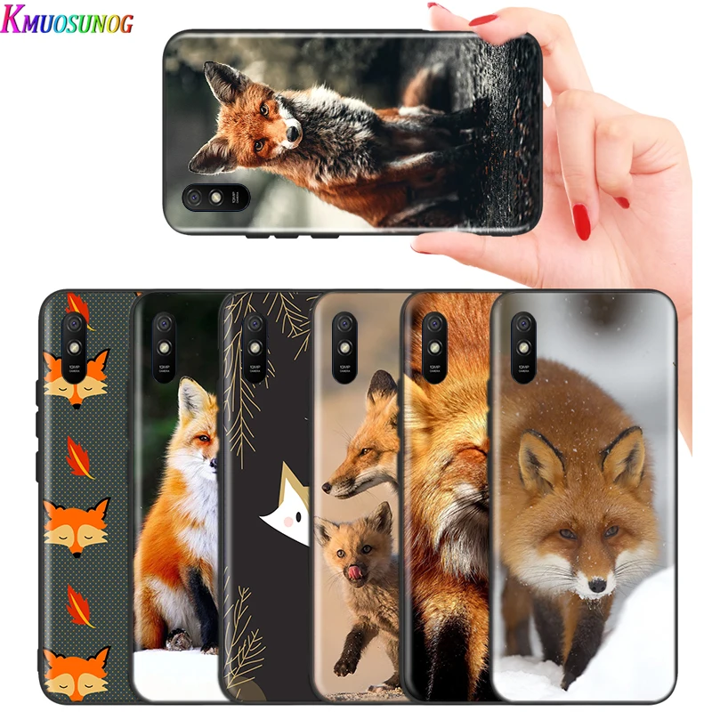 

Animal Raccoon Fox For Xiaomi Redmi K30 Ultra 10X 9C 9A 9 Prime GO K20 8A 8 7A 7 S2 6A 6 5 4X Pro 5G Black Phone Case