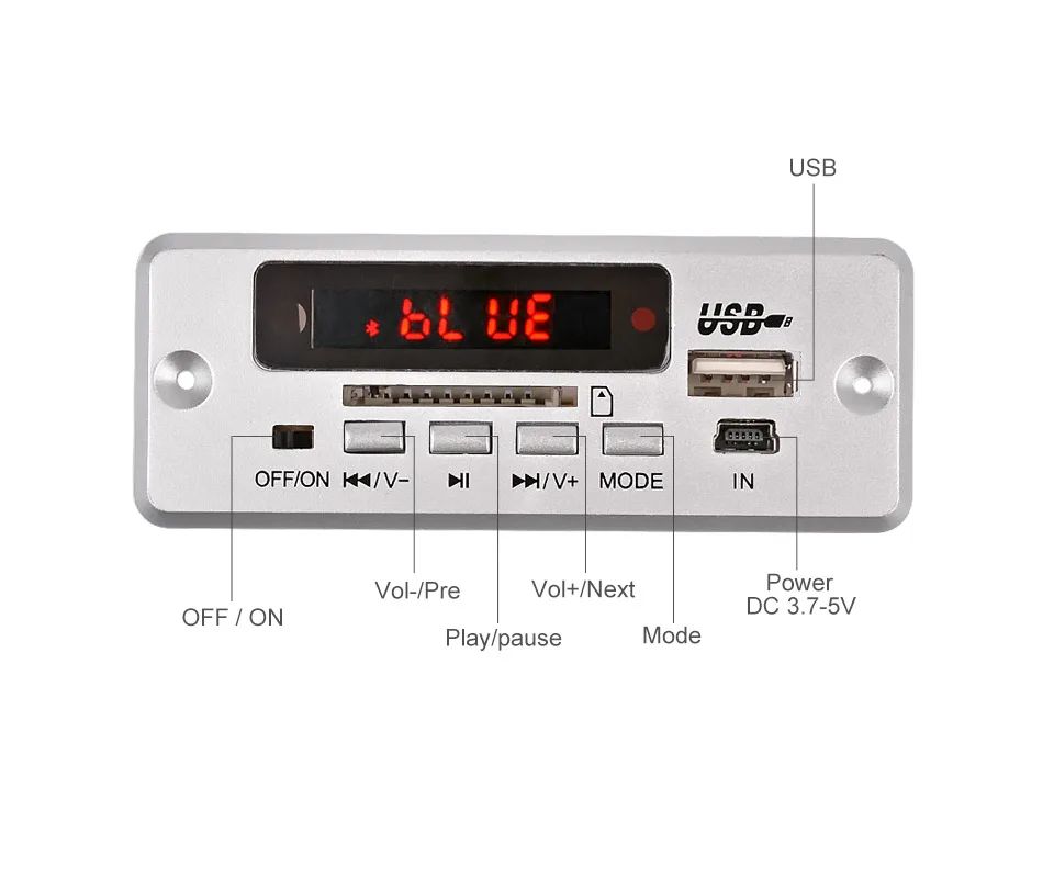 BT SD USB FM Aux Радио MP3 плеер встроенный Автомобильный USB Bluetooth Hands-free MP3 декодер плата модуль аудио переоборудование