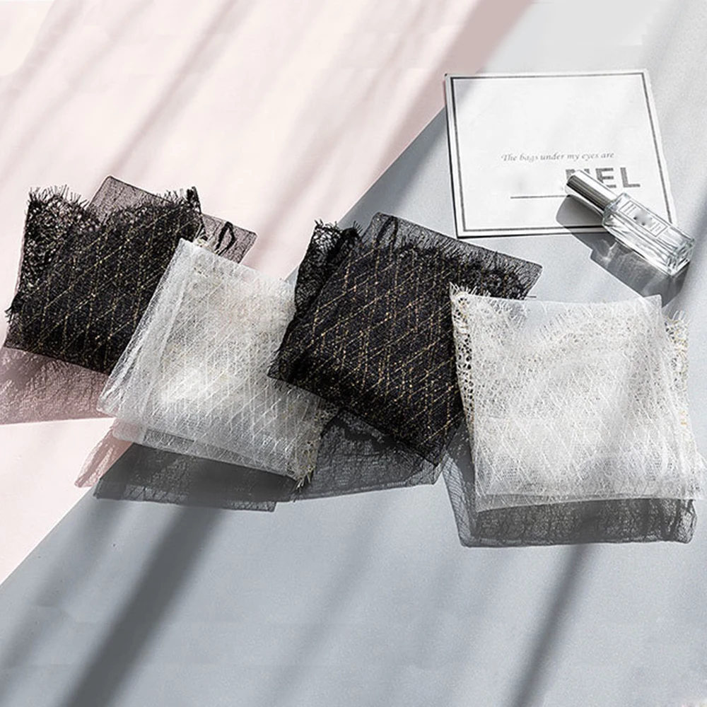 

Vintage Women Sexy Sock Ruffle Gold Lattice Fishnet Ankle High Socks Mesh Crystal Lace Fish Net Silk Socks Black White
