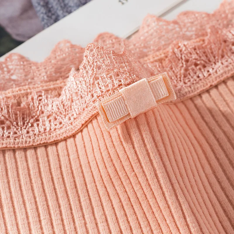 10 штук хлопковые трусы Для женщин нижнее белье сексуальные кружевные трусики