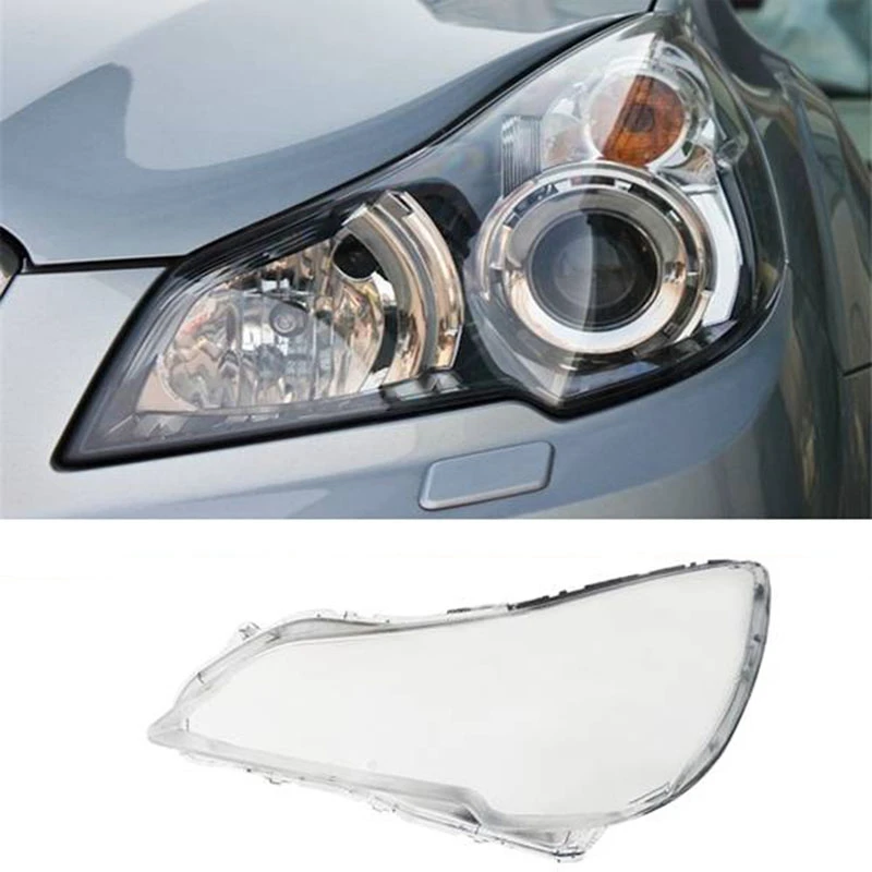 

Чехол для передней фары автомобиля, прозрачный абажур, крышка для фары, объектив для Subaru Outback 2010-2014