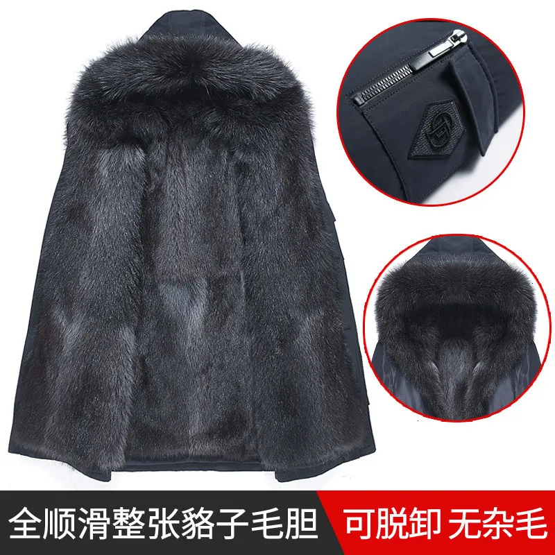 Parka Real Fur Coat Men Winter Jacket Natural Raccoon Liner Warm Jackets and Coats Parkas Hombre 2020 4163 KJ2977 | Мужская одежда