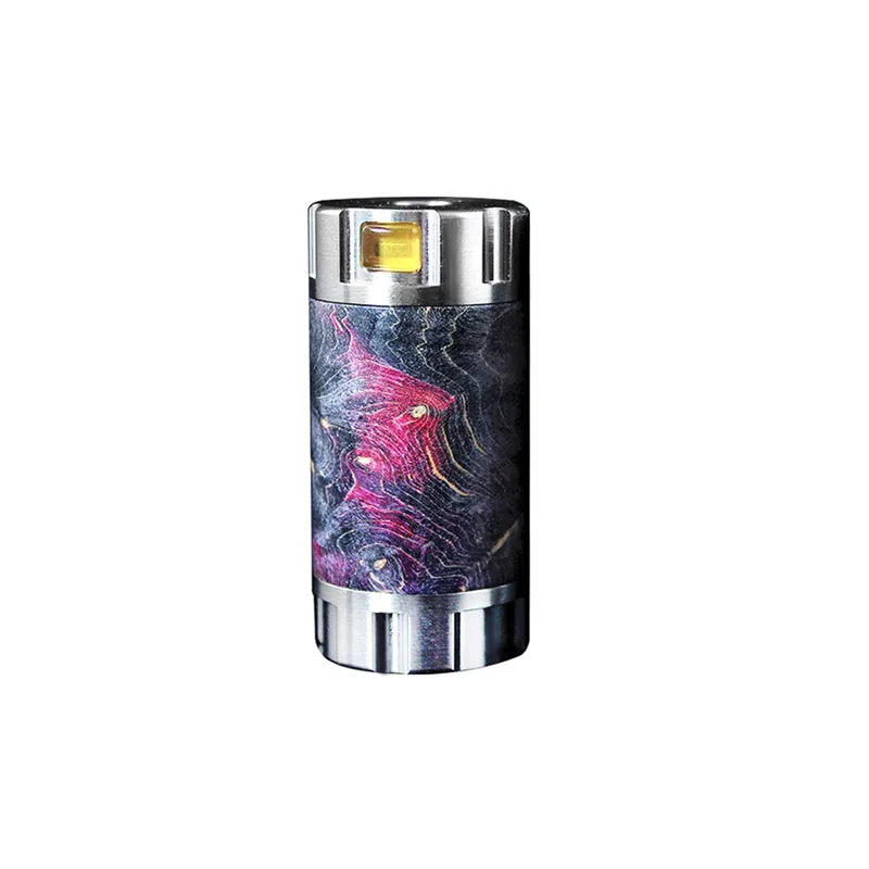 SS-Black Red Электронные сигареты Ultroner Mini Stick 18350 мех мод 24 мм Диаметр питание от одного 18350 стабилизированного дерева Vape испаритель - Цвет: SS-Black Red
