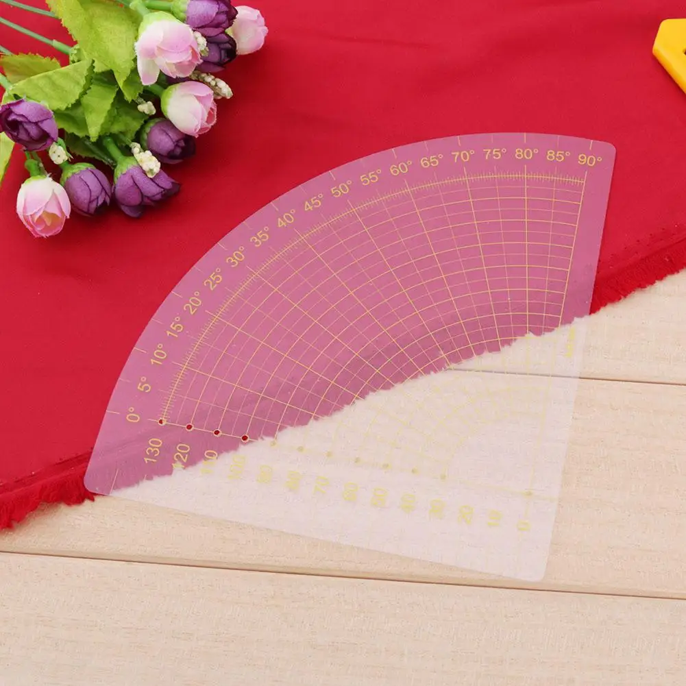 Fan Shape Ruler Foot Seam Quilting Patchwork Scrapbooking High Quality Measuring Tool Tailor Craft DIY Sewing | Канцтовары для