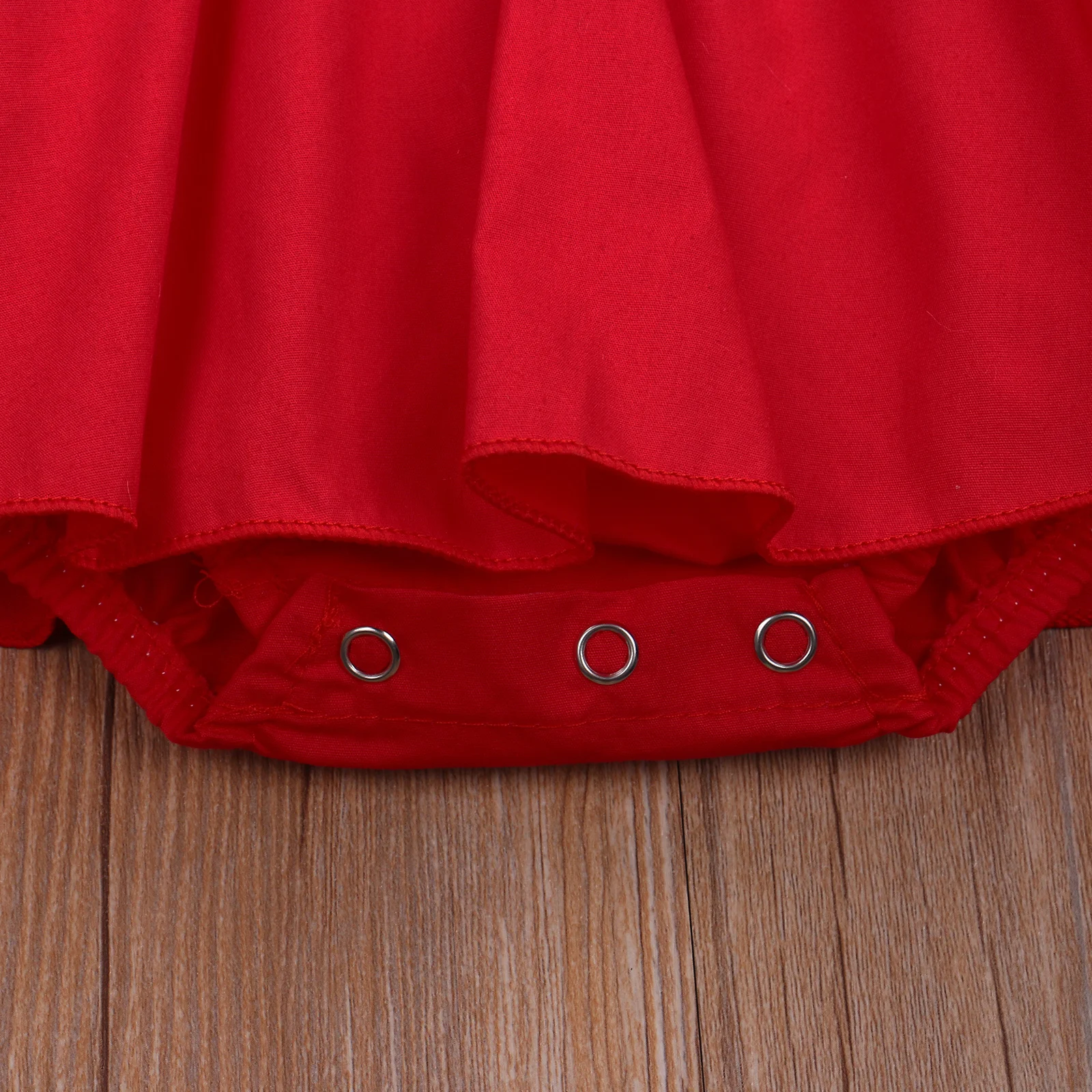 

Christmas Newborn Baby Girls Rompers Headband Lace Flowers Print Ruffles Short Sleeve Backless Jumpsuits