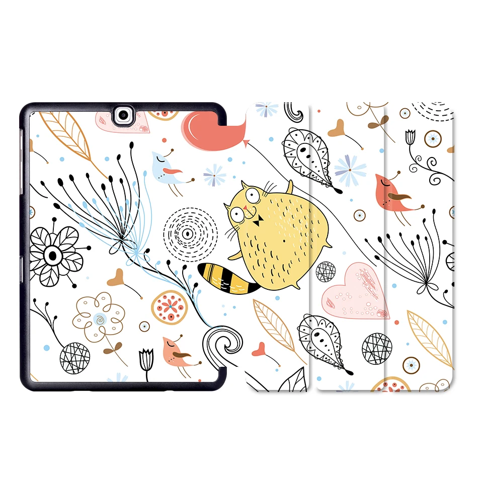 MTT из искусственной кожи чехол для samsung Galaxy Tab A 9,7 ''T550 T555 SM-P550 SM-P555 откидная подставка умный чехол мультяшный чехол для планшета Funda - Цвет: SS02
