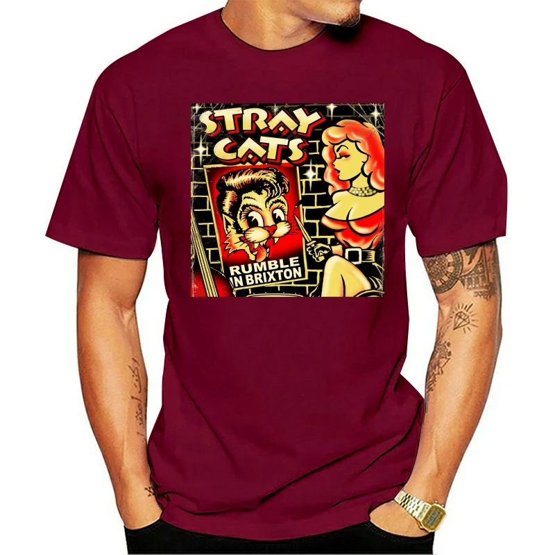 Бродячие кошки рубашка в Брикстоне рок-группа легенда черная США размер S-XXXL ZM1 -