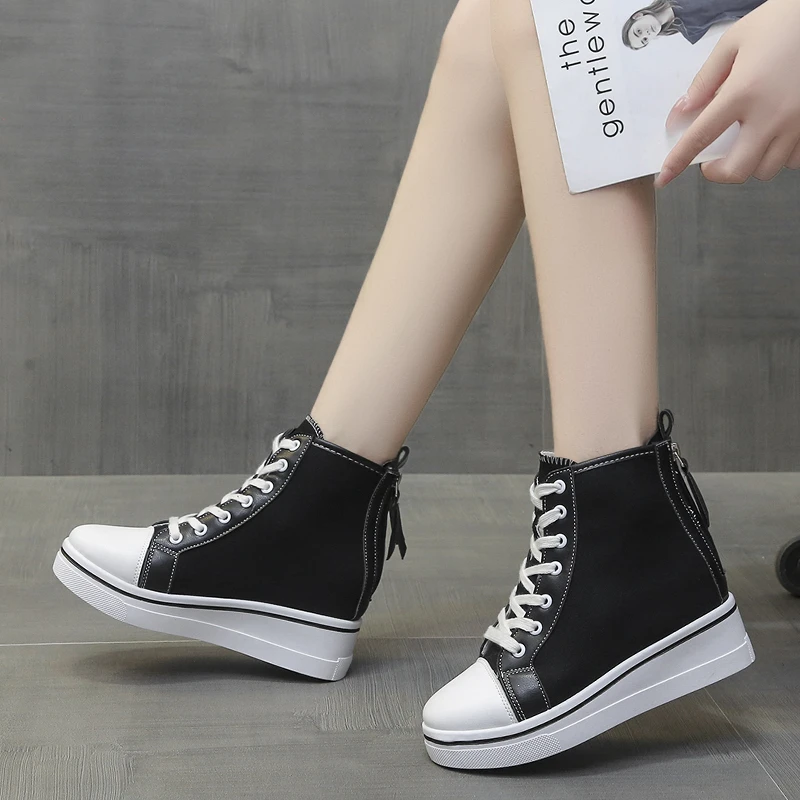 

Student Casual Shoes Sneakers Women Canvas Shoes Women Fashion Summer High Top Woman Casual Vulcanize Shoes 2021 Spring Autumn