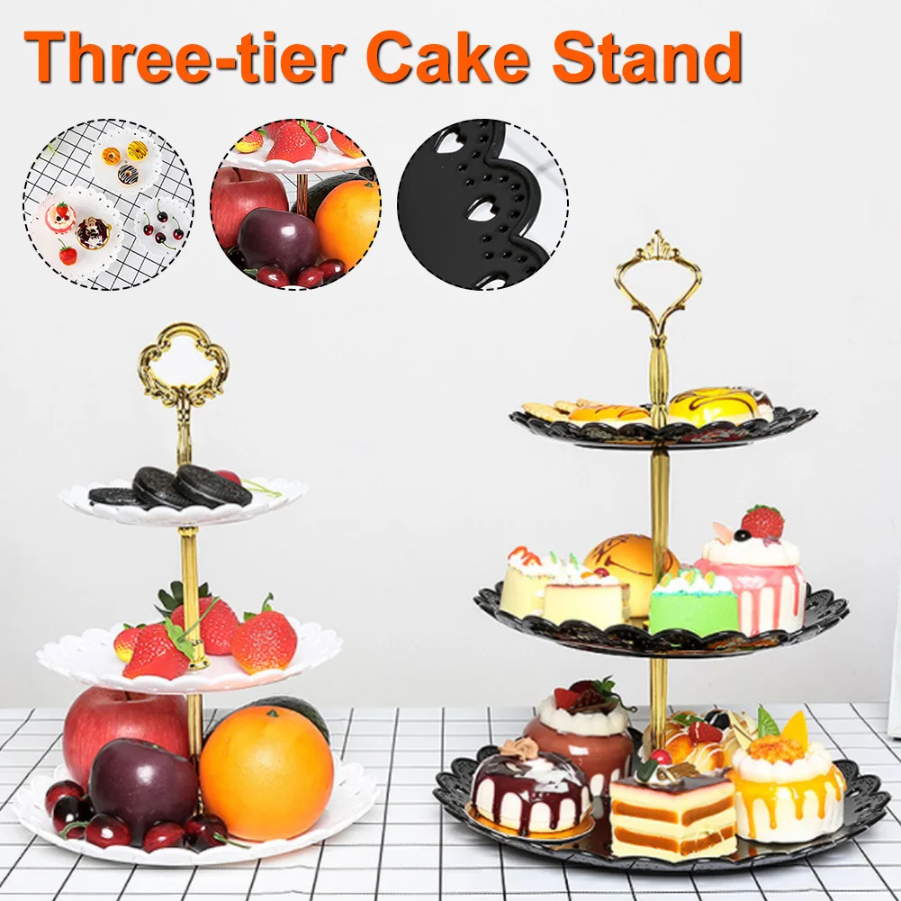 

Round 3-Tier Cupcake Stand Cake Dessert Wedding Event Party Display Tower Plate Shipping Fastdelivery Dropshipping