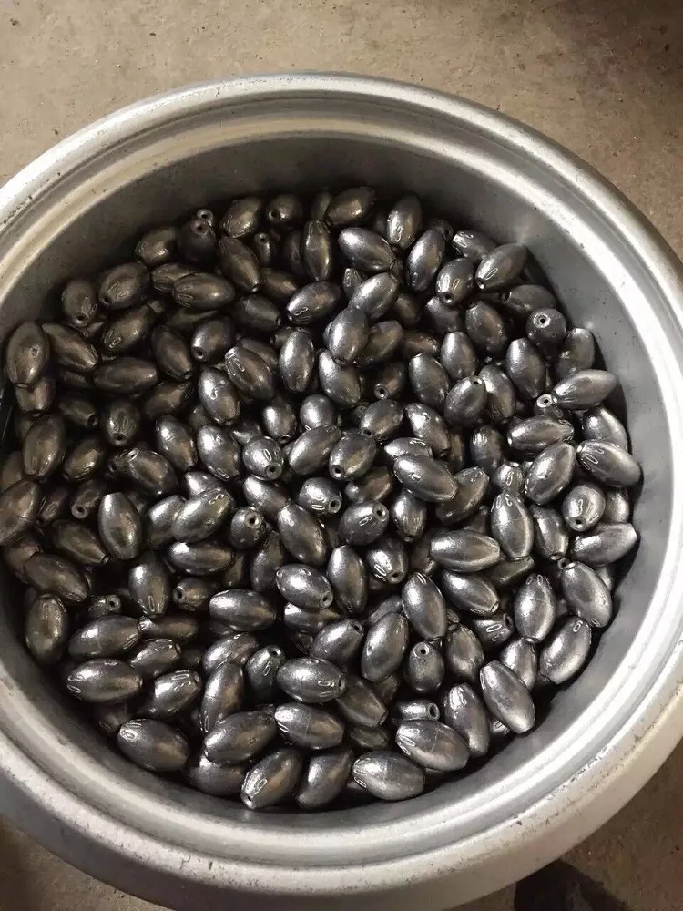 1-100 г свинцовые грузила капли воды овальная расколотая оливковая в леске