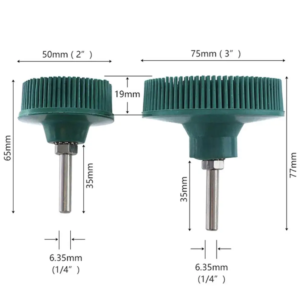 Щетка электрическая резиновая круглая Чистящая щетка/2/3 дюйма 2 шт. | Инструменты