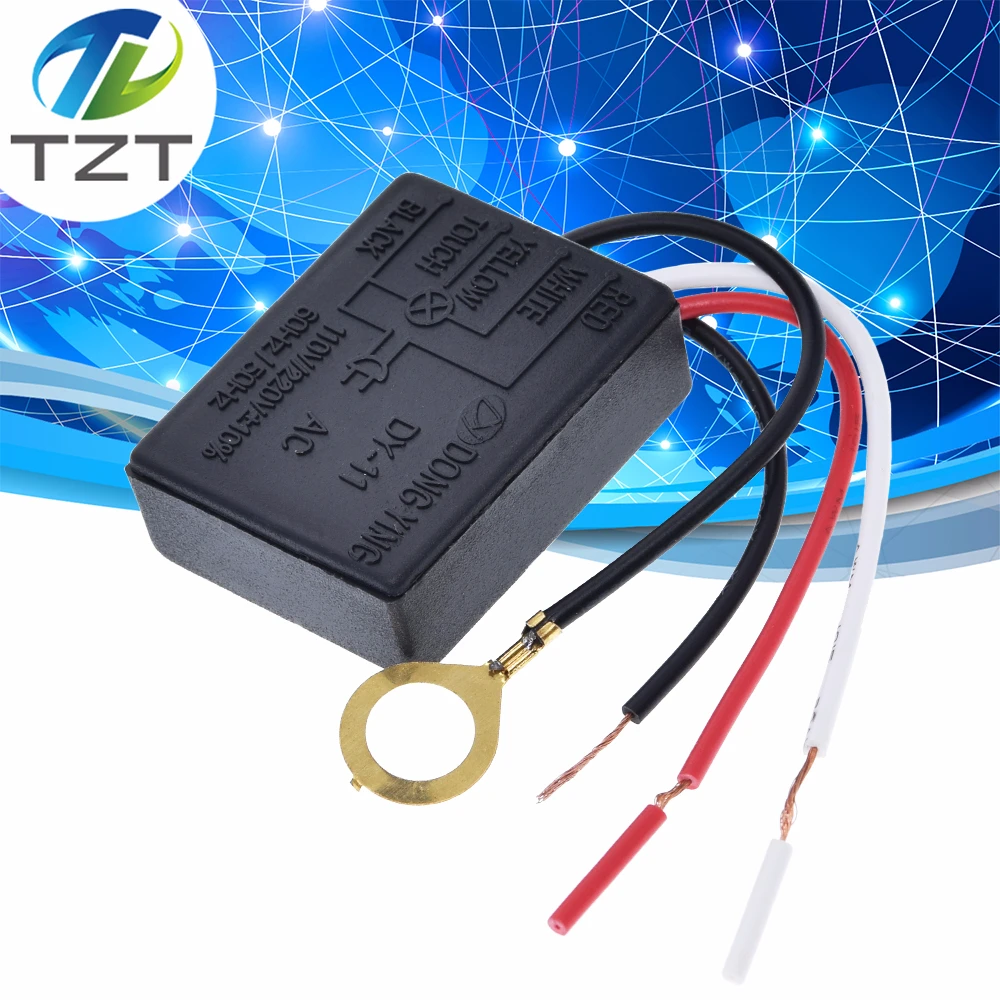 Лампа сенсорный выключатель 220V 3A электрическое оборудование настольная лампа запчасти ВКЛ/ВЫКЛ 1 способ Сенсорное управления лампочка переключатель