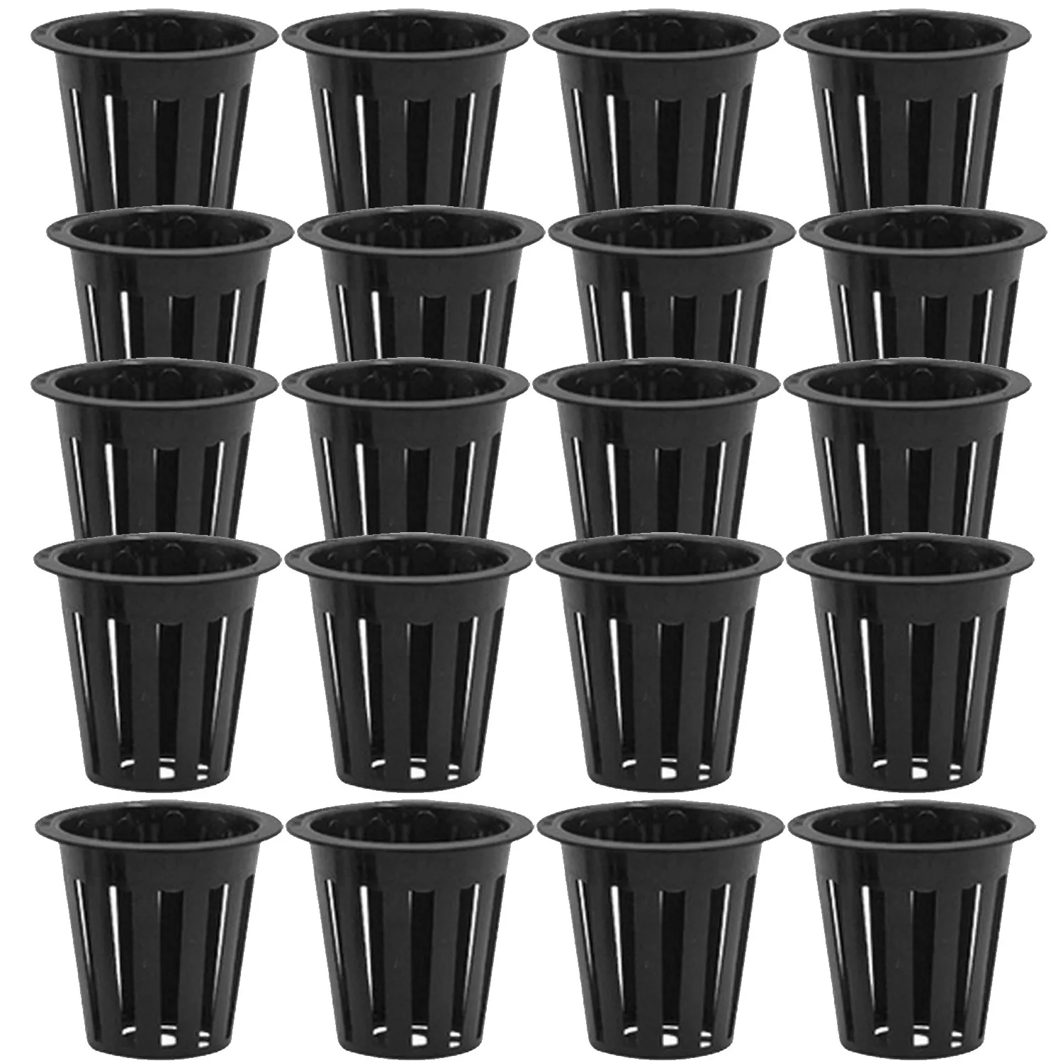 Behogar 20 штук гидропонических растений садовая сетка сетчатых Корзин из