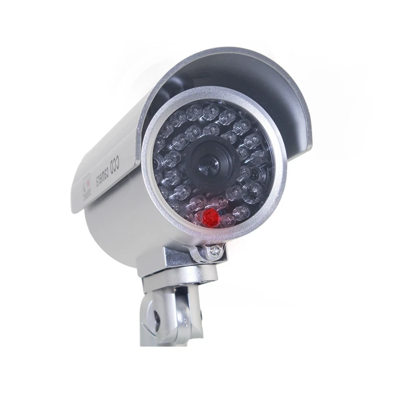 Dummy Fake Bullet Camera Outdoor Indoor Security Cctv Surveillance Waterproof Flashing Red Led | Электроника