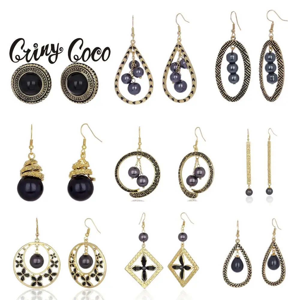 Гавайи геометрической формы в стиле бохо серьги форме капли воды модные