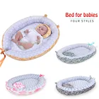 Портативная кровать-гнездо для мальчиков и девочек, кровать для путешествий, хлопковая Колыбель для младенцев, детская люлька, детская люлька, кровать для новорожденных, детская кроватка для переноски