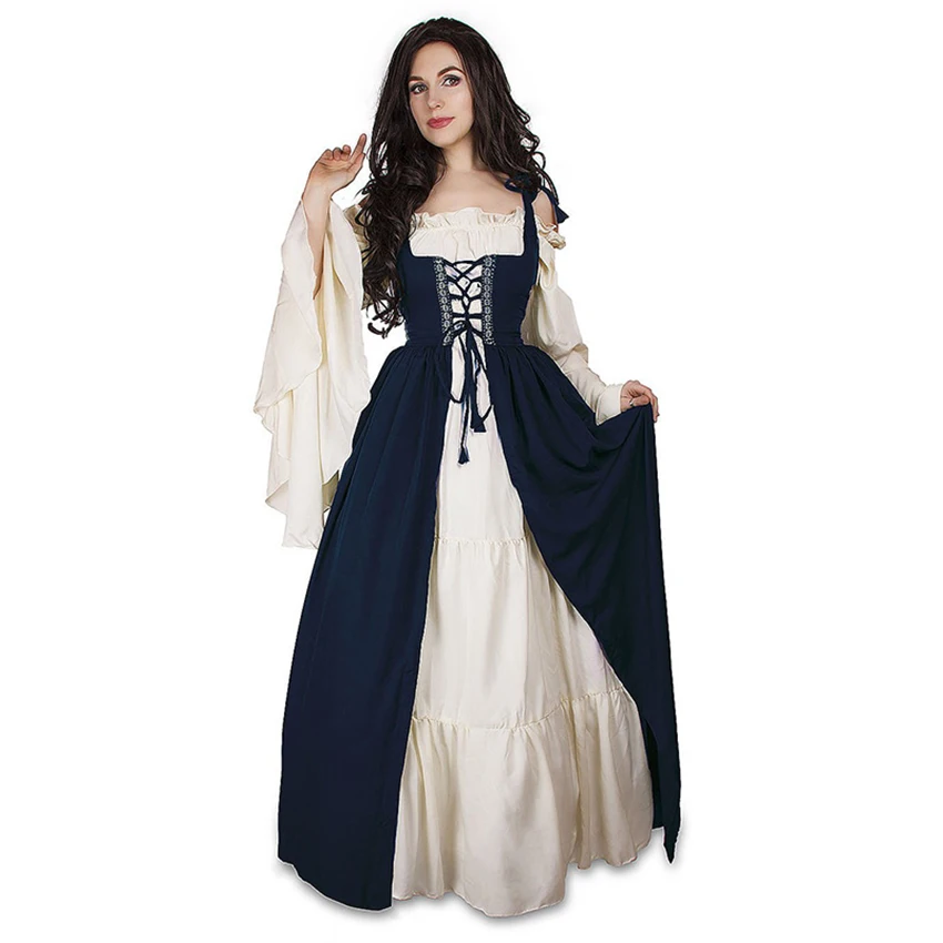 S-6XL Medieval Dress Cosplay Halloween Costumes Women Palace