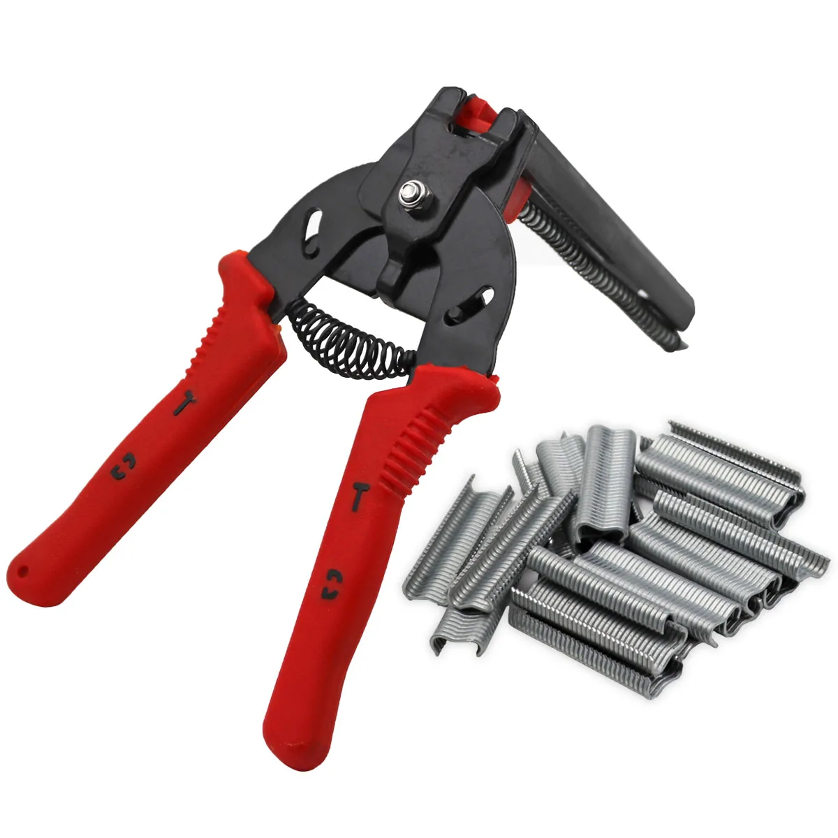 

Cage Fastening Clamp Installation Poultry Cage Plier & 600 Nails Chichen Rabbit Fox Bird Dog Cage Clamp Installation Kit